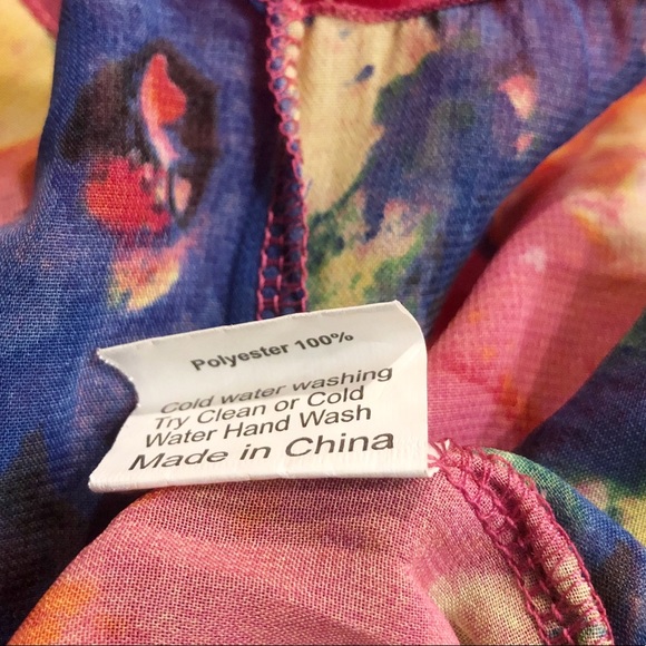 Rossi Roma Floral Crinkle Dress made in Italy - Picture 11 of 12